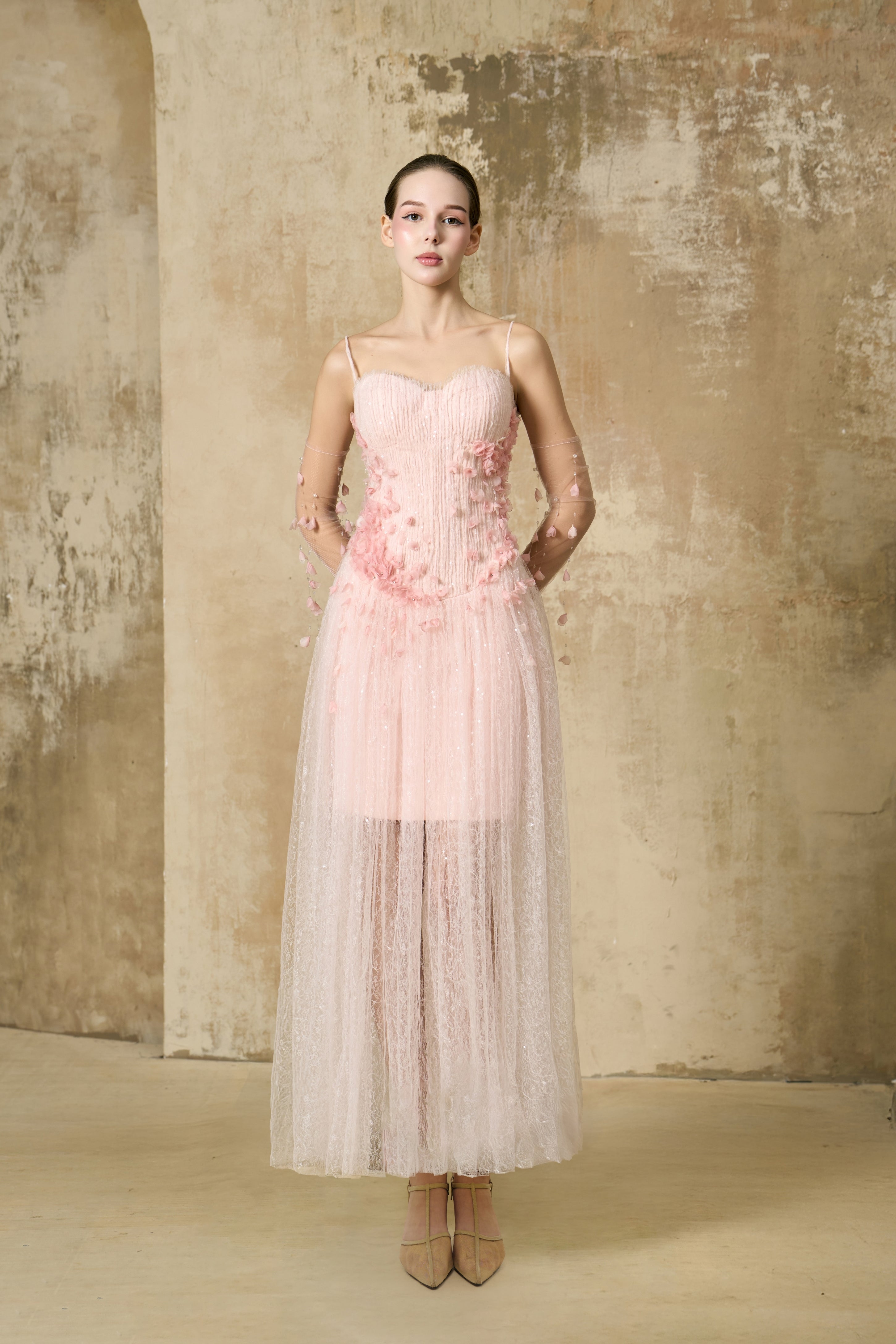 Blush Cascade Midi