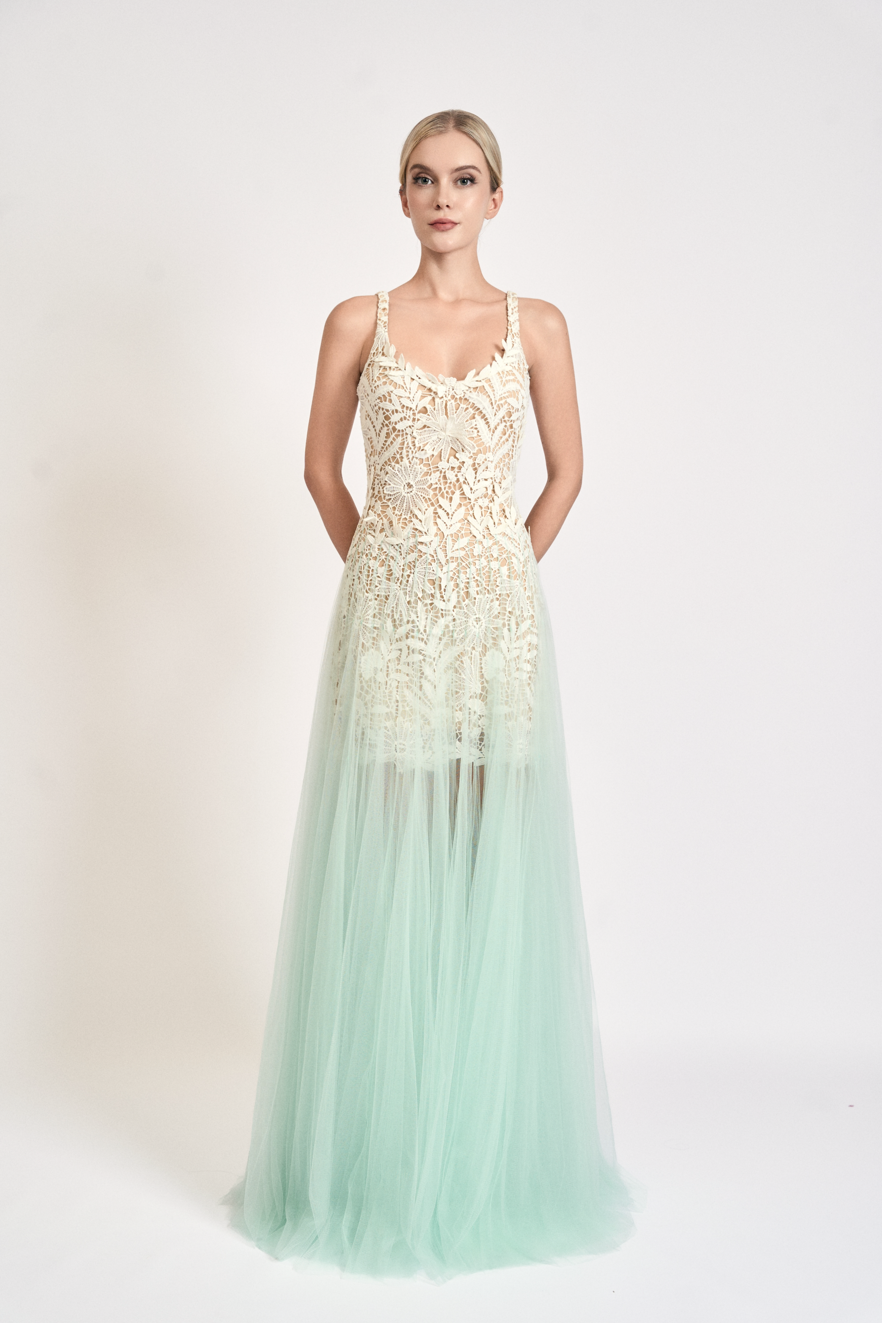 Mint Bloom Maxi Dress