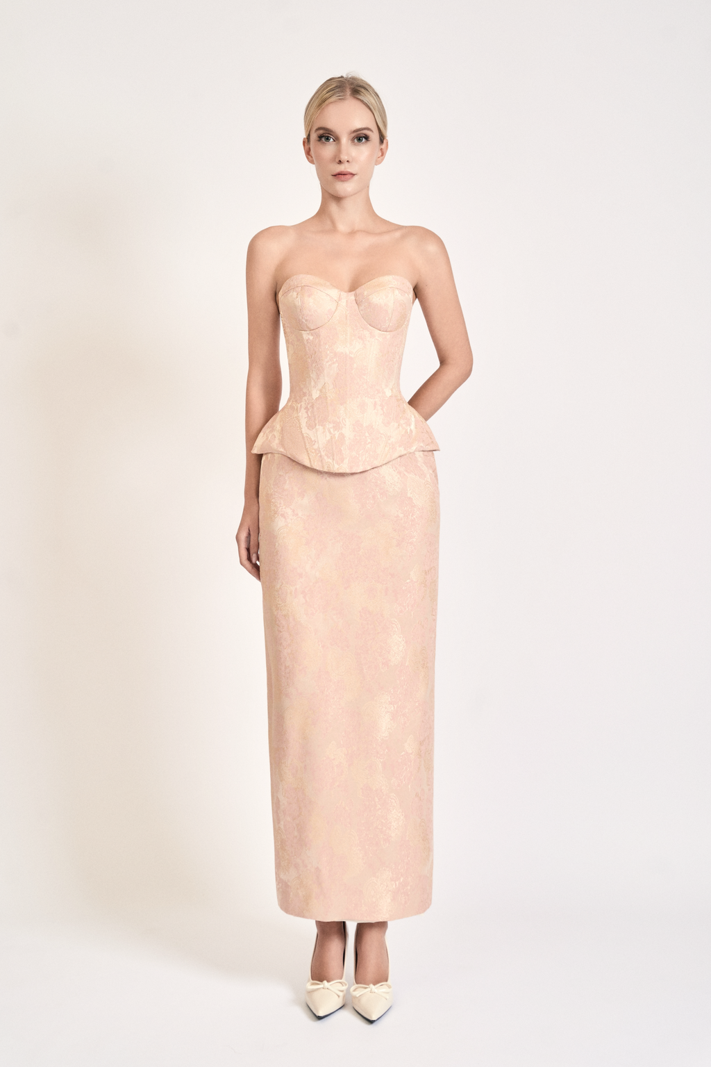 Sculpted Brocade Skirt