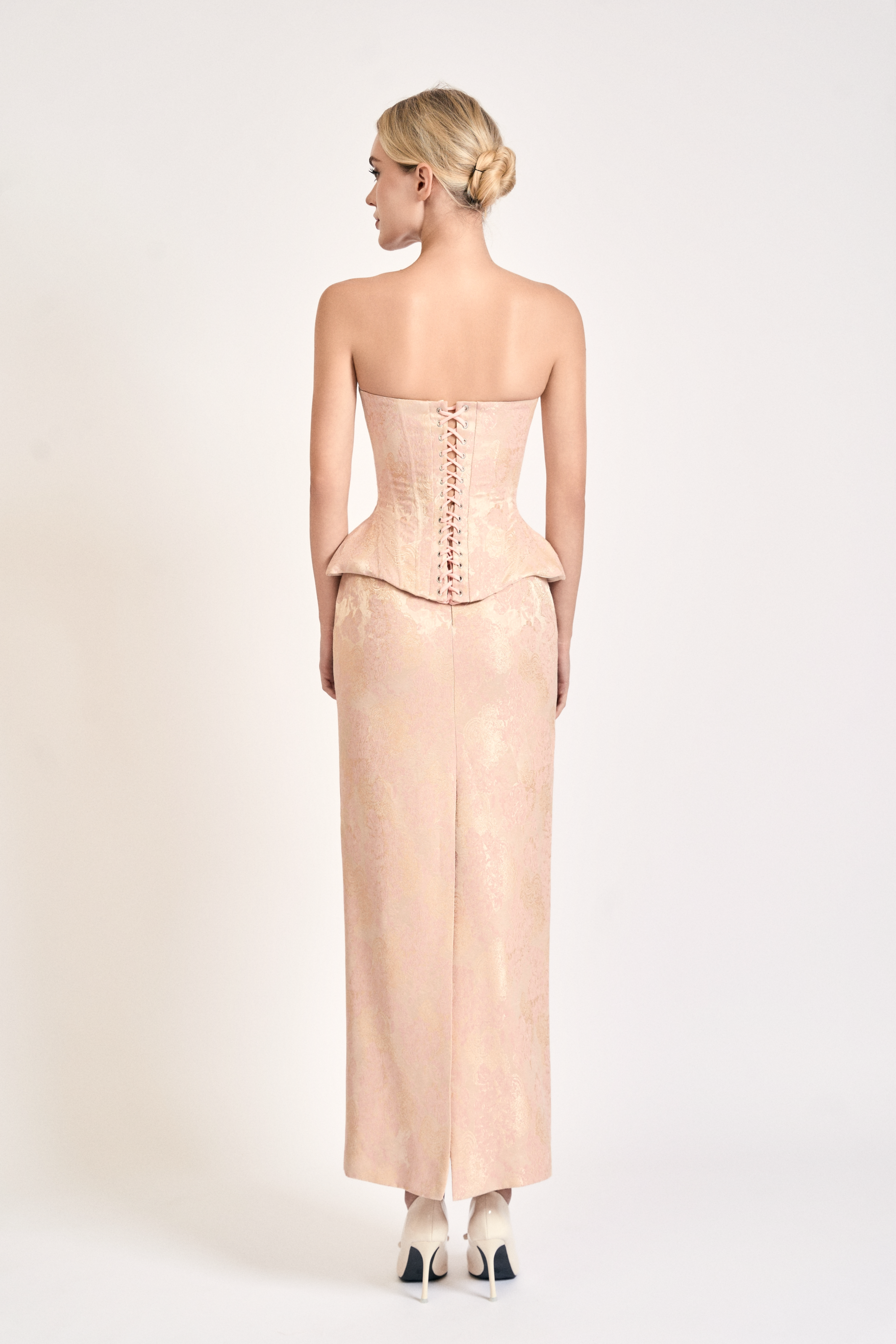 Sculpted Brocade Skirt