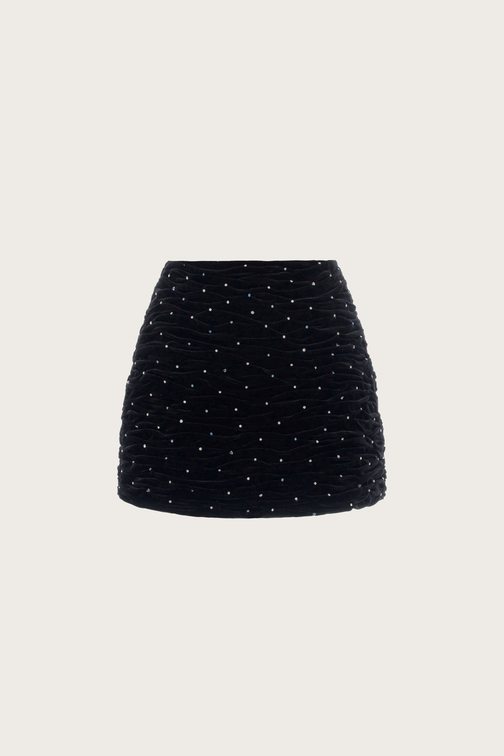 Crystal-Embellished Mini Skirt