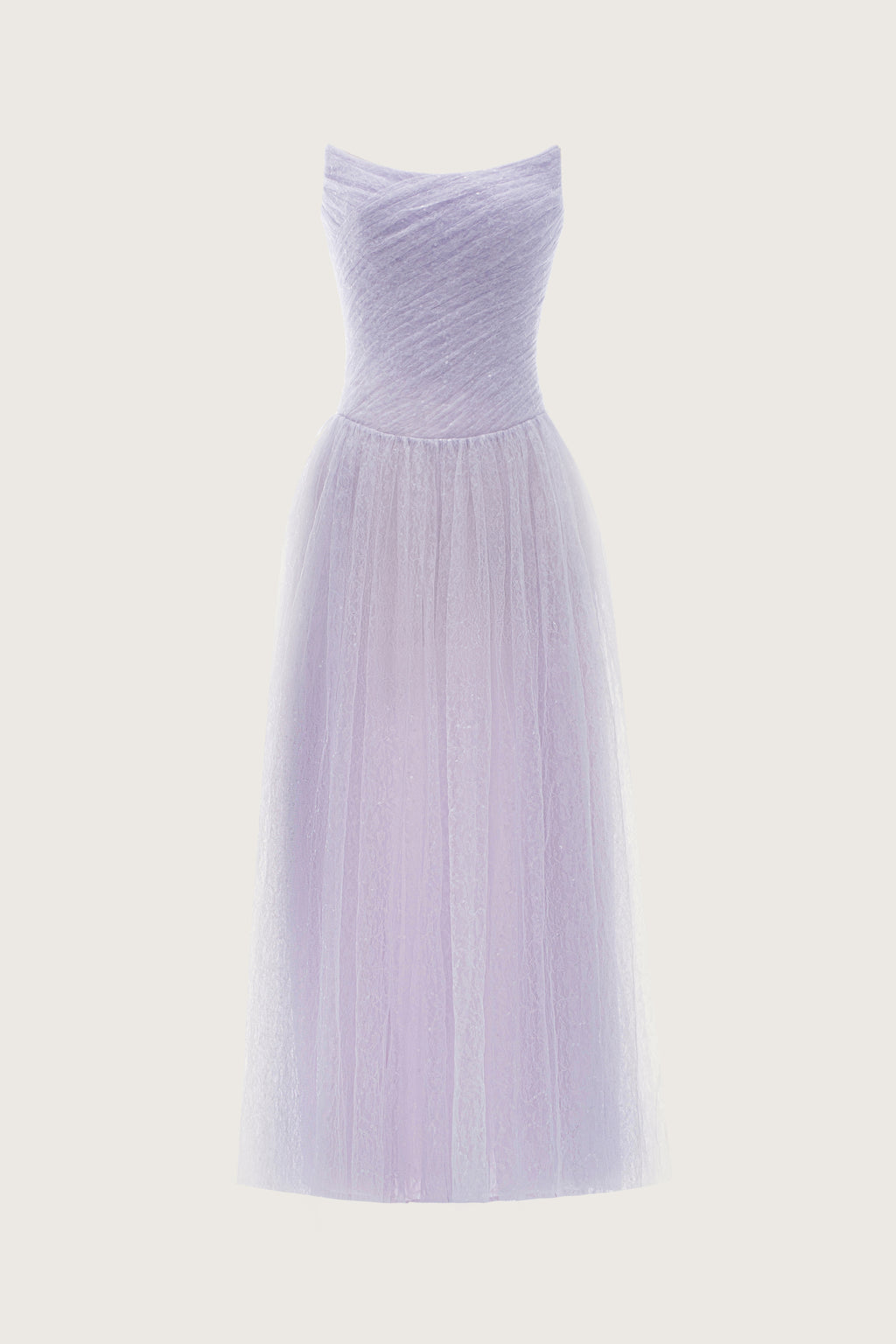 Blush Strapless Lace Dress