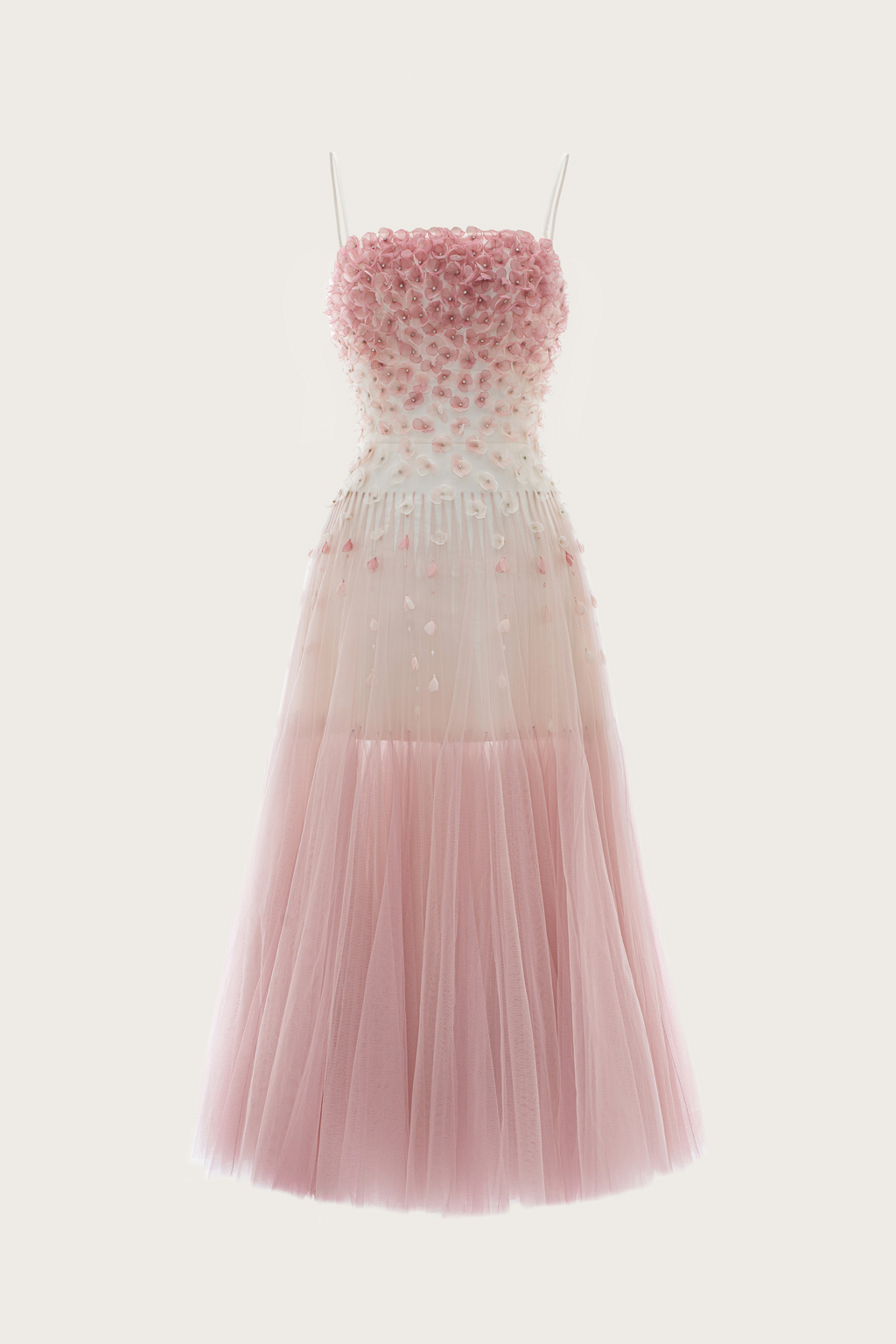 Floral Tulle Midi Dress