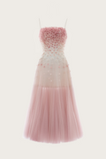 Floral Tulle Midi Dress