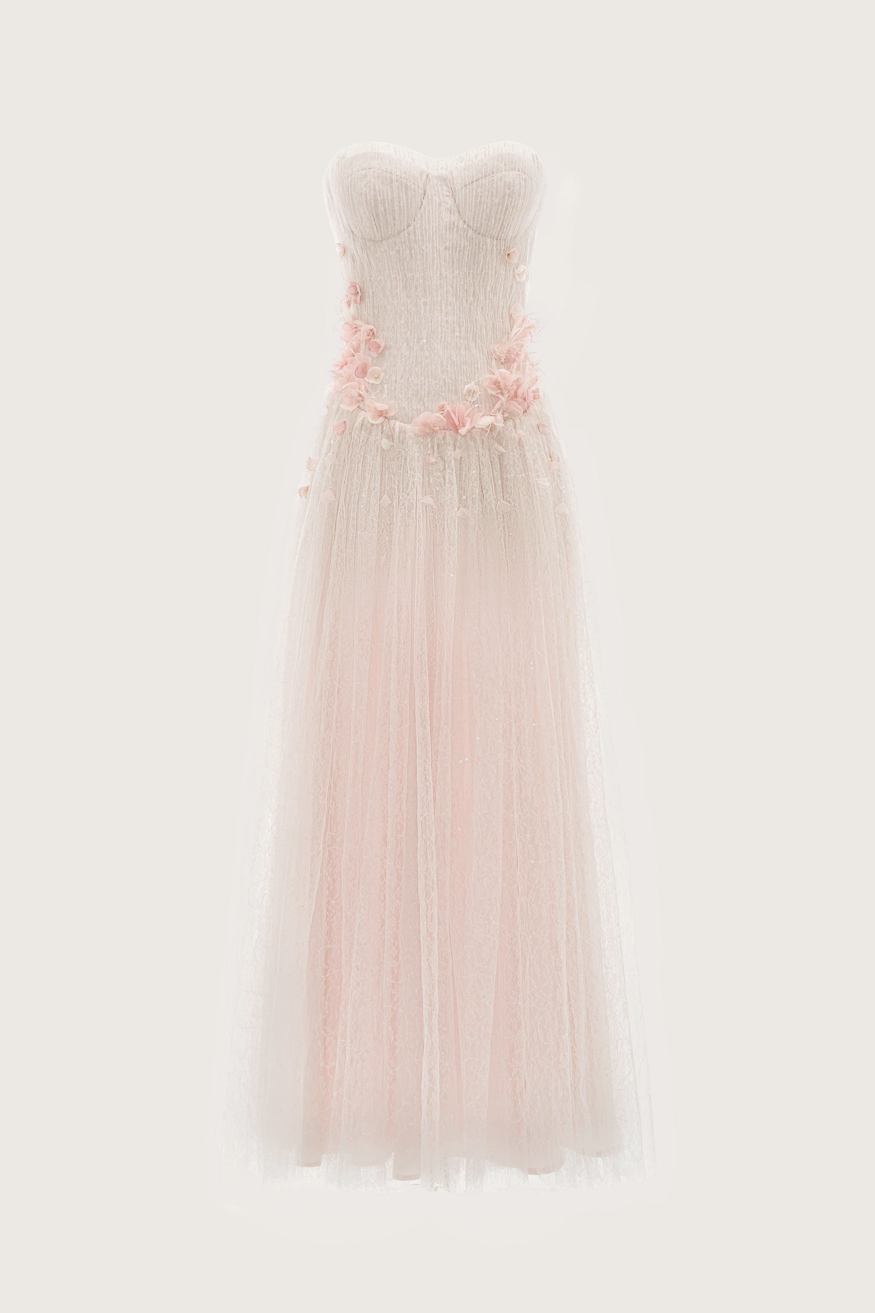 Blush Petal Shimmer Dress
