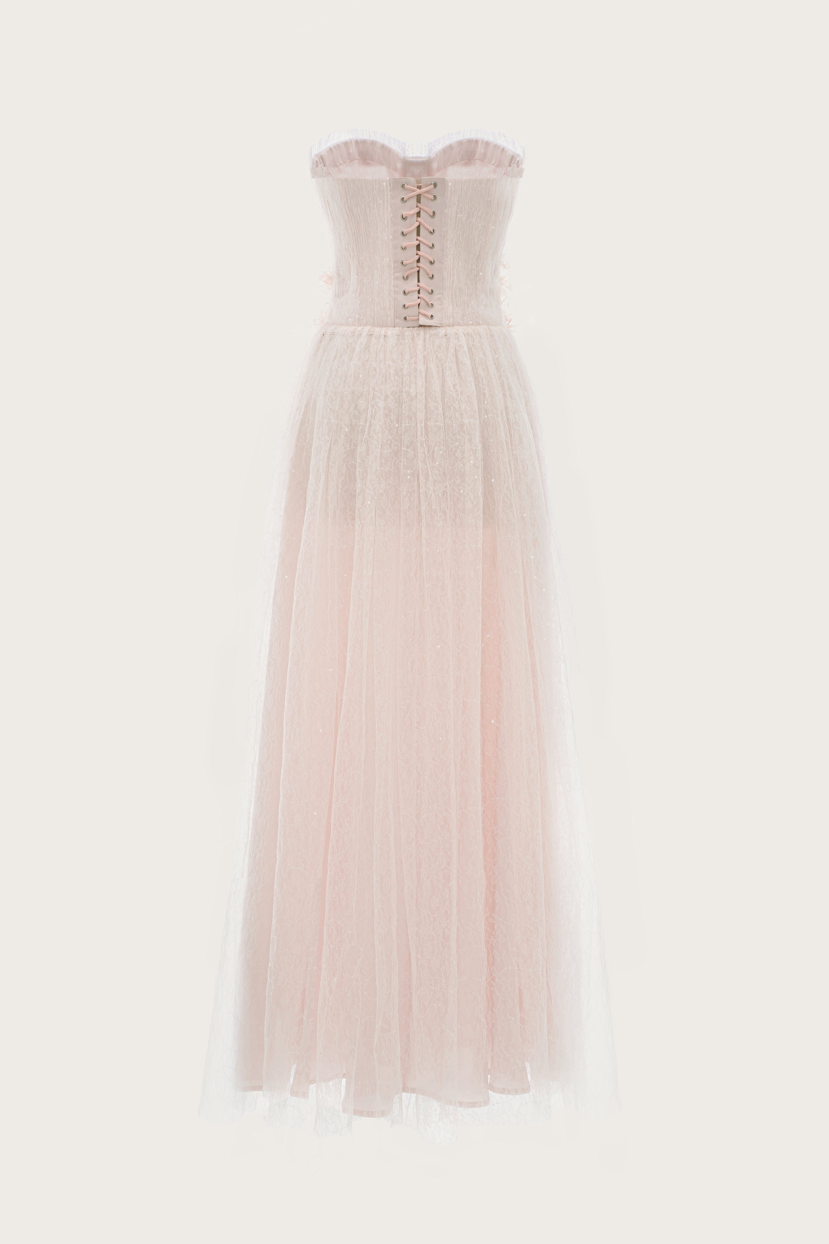 Blush Petal Shimmer Dress